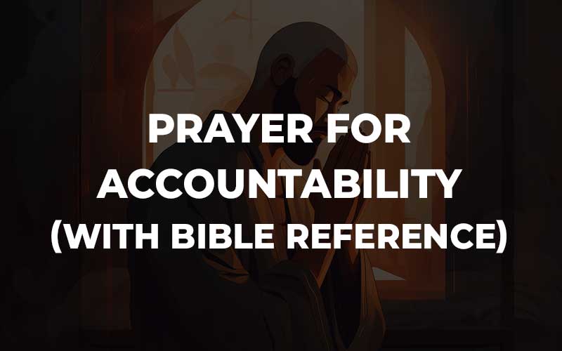 Prayer for Accountability