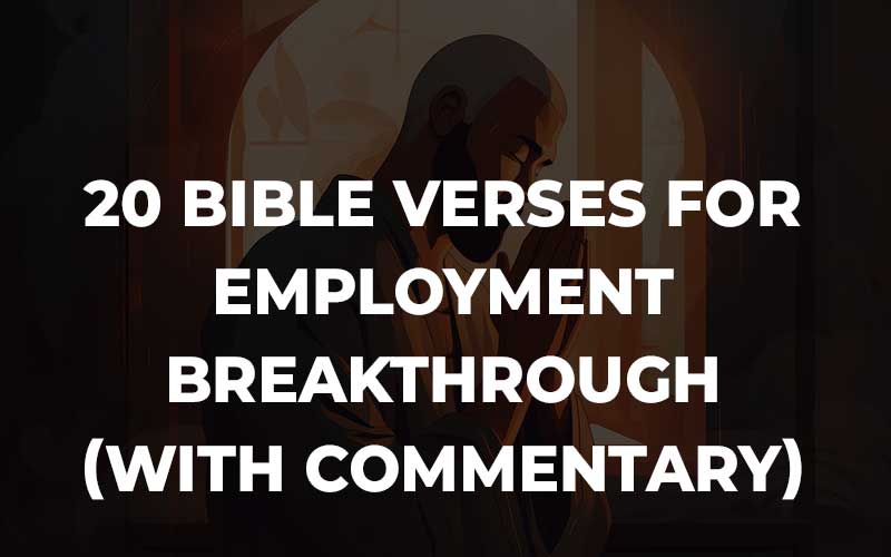 Bible Verses For Employment Breakthrough