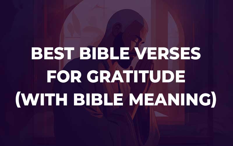 Bible Verses For Gratitude