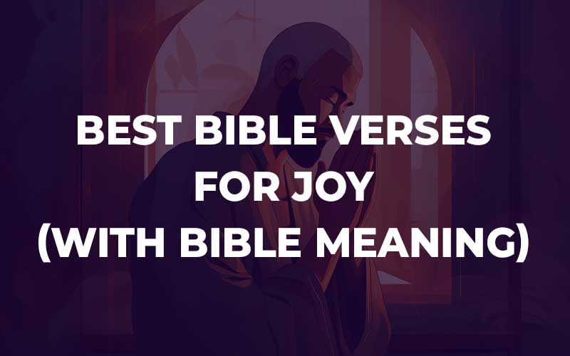 Bible Verses For Joy