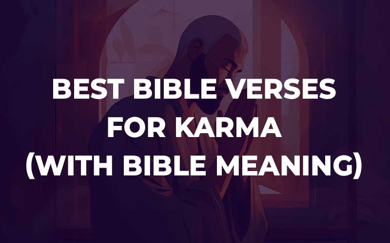 Bible Verses For Karma