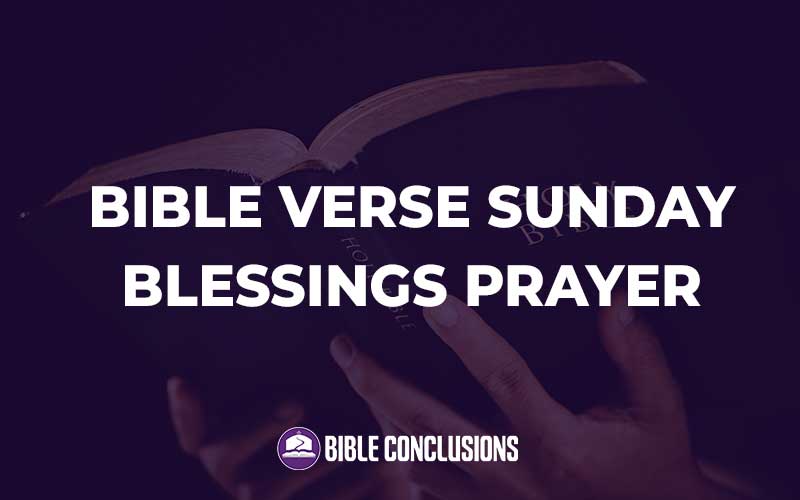 Bible Verse Sunday Blessings Prayer