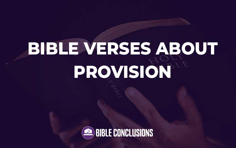 Bible Verses About Provision