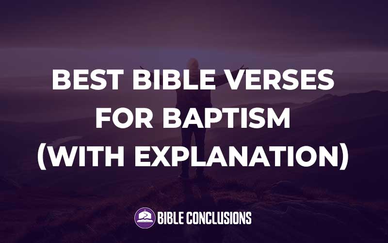 Bible Verses For Baptism