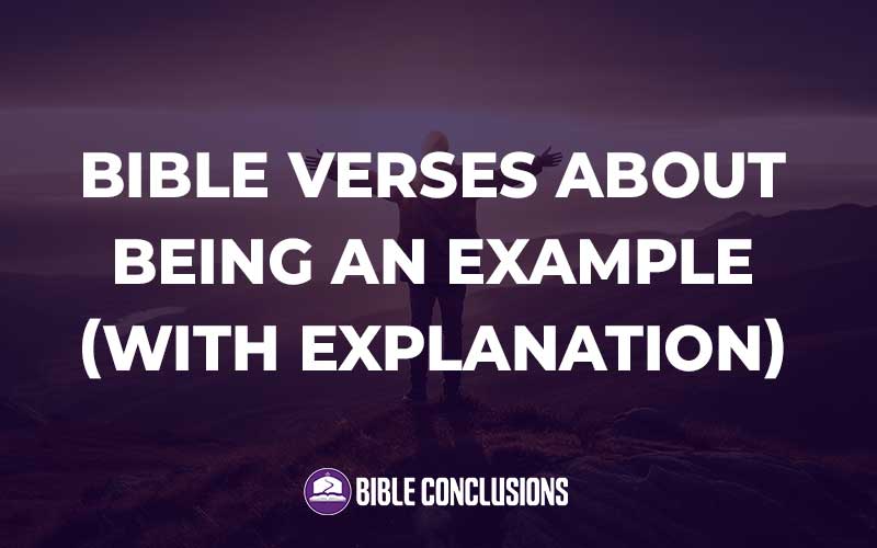 Bible Verses About Being An Example