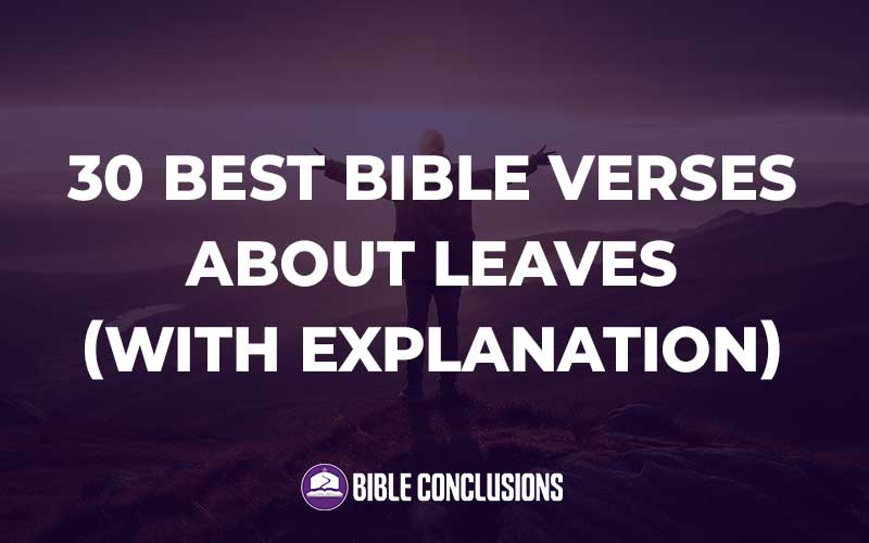 Bible Verses About Leaves