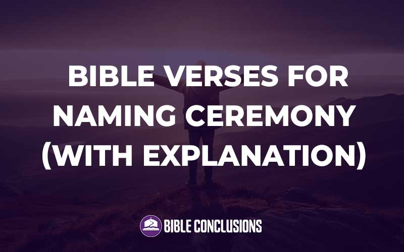 Bible Verses For Naming Ceremony