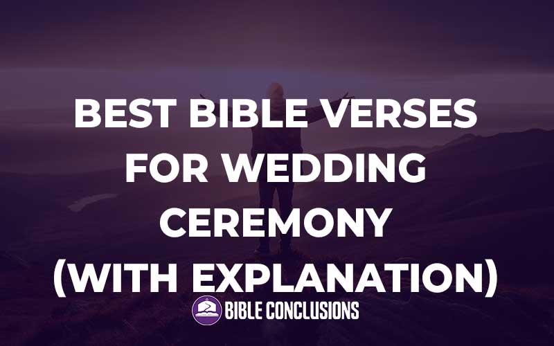 Bible Verses For Wedding Ceremony