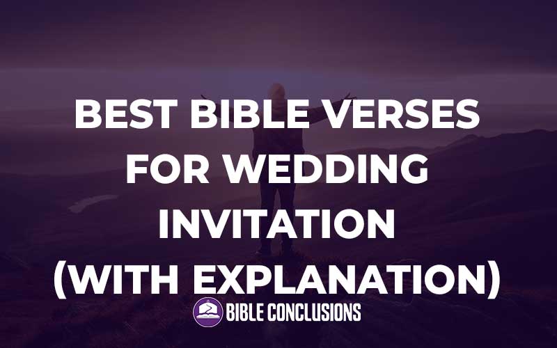 Bible Verses For Wedding Invitation