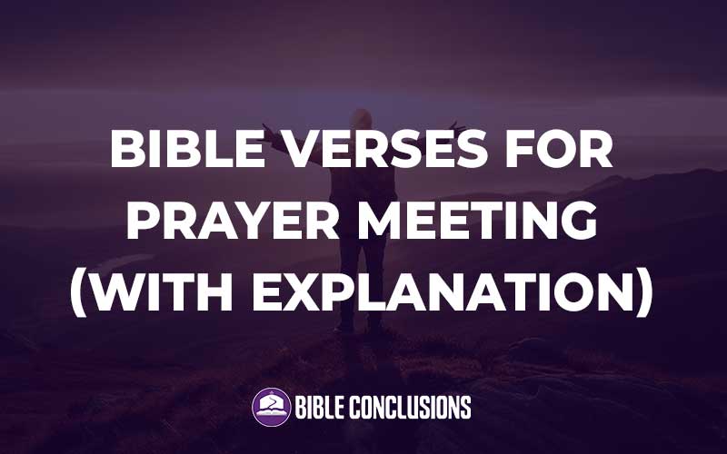 Bible Verses For Prayer Meeting