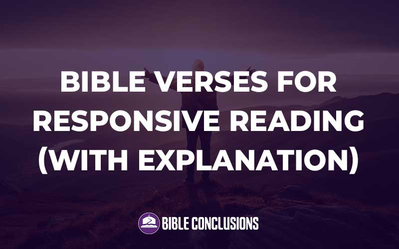 Bible Verses For Responsive Reading