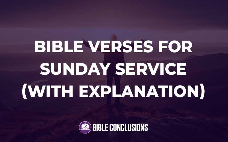 Bible Verses For Sunday Service