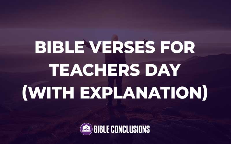 Bible Verses For Teachers Day