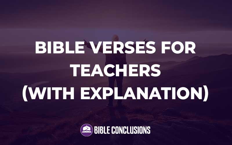 Bible Verses For Teachers