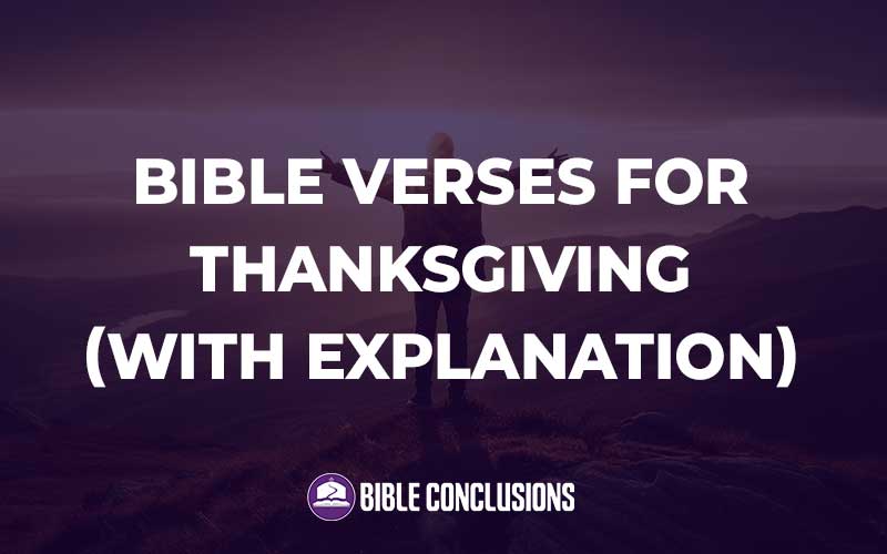 Bible Verses For Thanksgiving