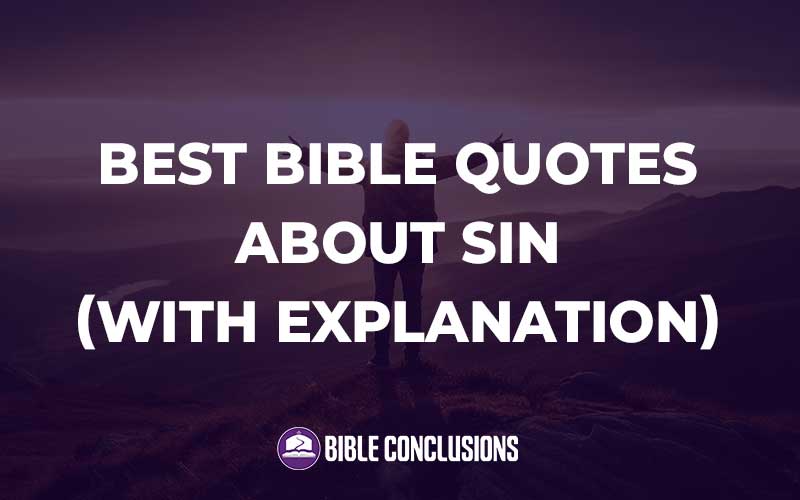 Best Bible Quotes About Sin