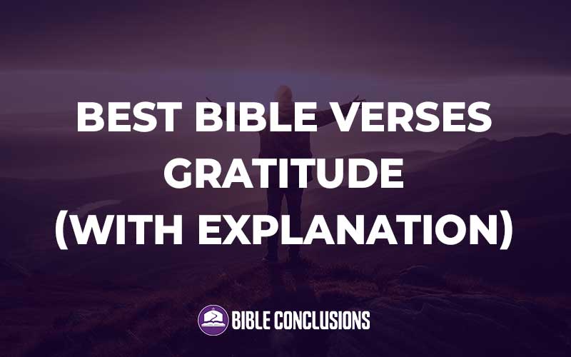 Best Bible Verses Gratitude