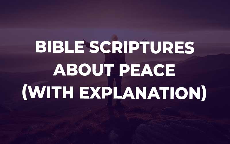 Bible Scriptures About Peace