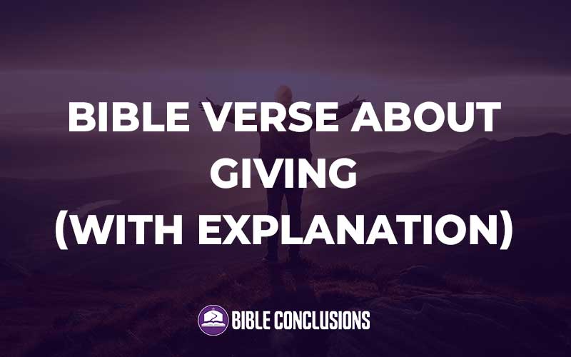 Bible Verse About Giving