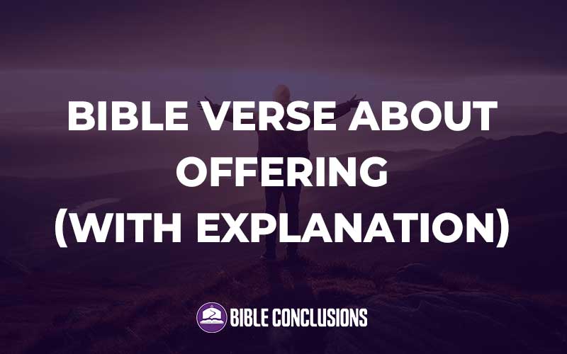 Bible Verse About Offering