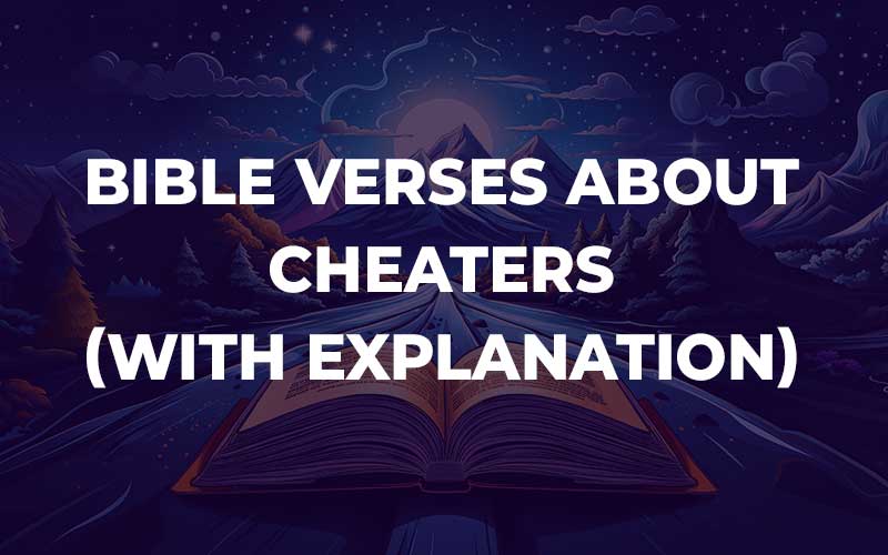 Bible Verses About Cheaters