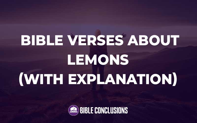 Bible Verses About Lemons