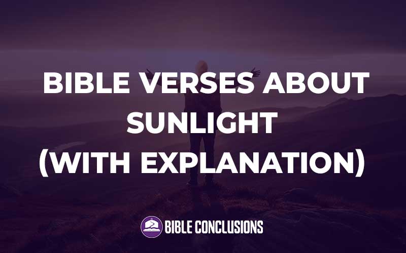 Bible Verses About Sunlight