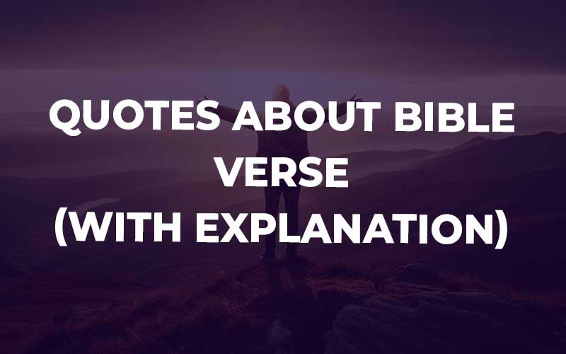 Quotes About Bible Verse