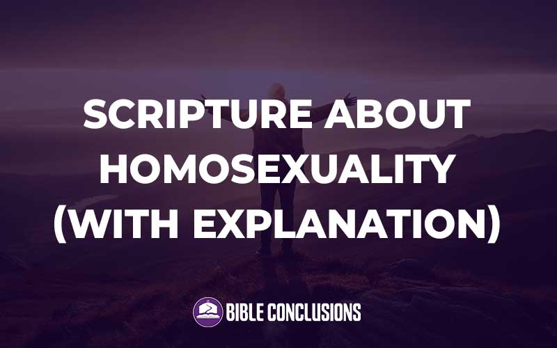 Scripture About Homosexuality